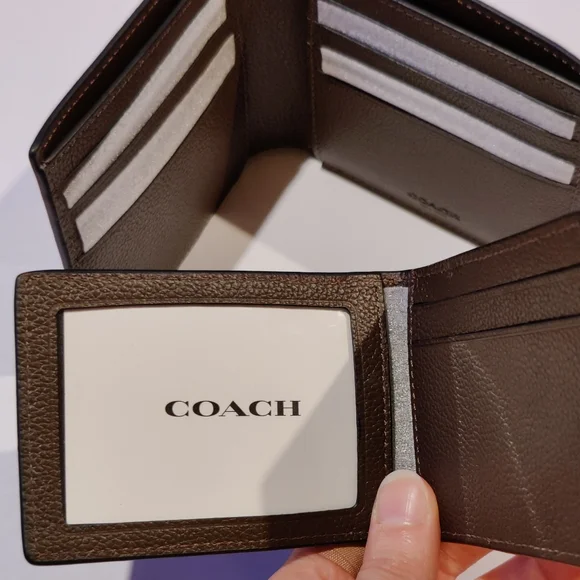 Coach Brown Leather Wallet, NWOT - Picture 4 of 6